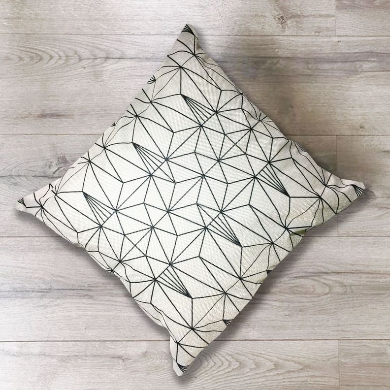 Cojín Geométrico Lino 45x45-1