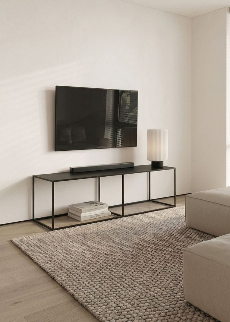 Arrimo Metalico Urke Negro 140x40x40 Hecho a Mano