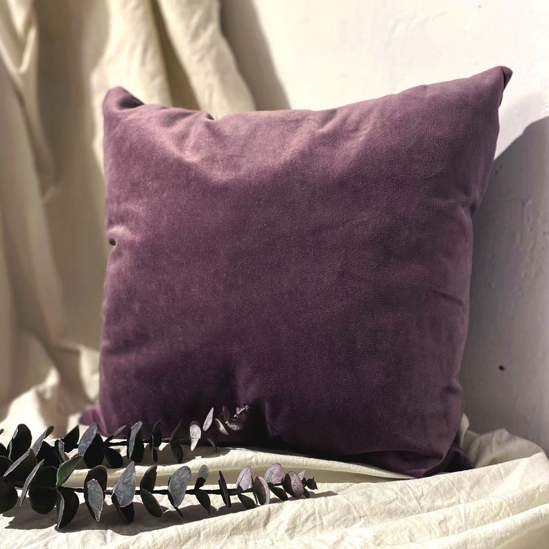 Cojín Terciopelo Velvet Lila-1
