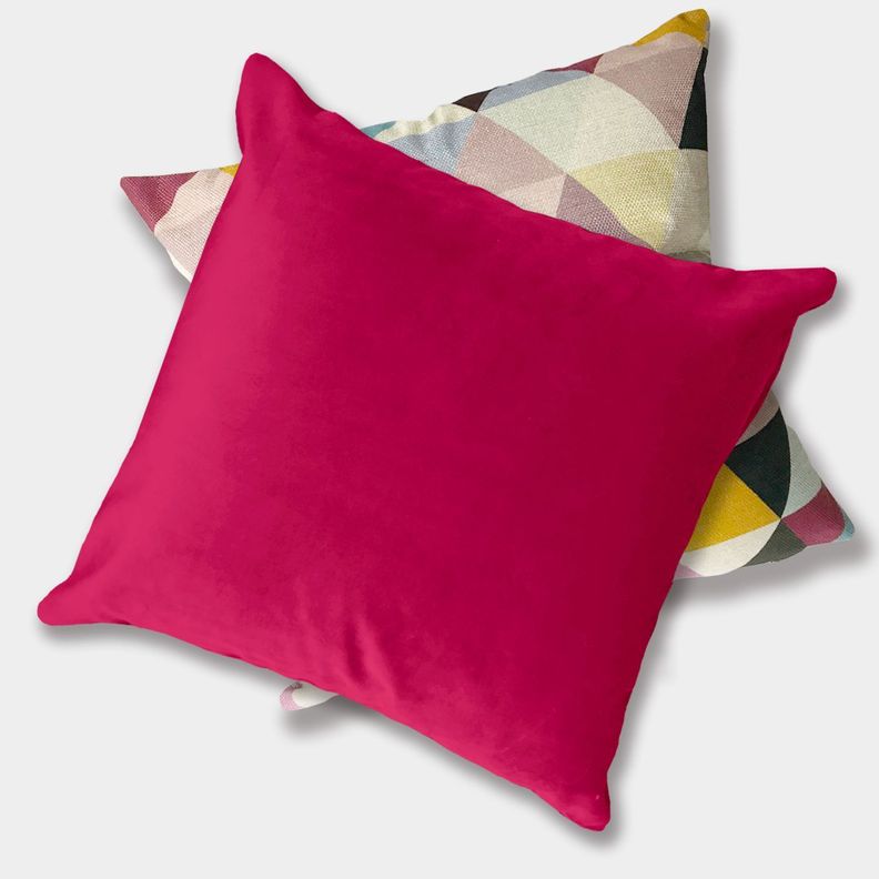 Cojín Fucsia Terciopelo Velvet-3