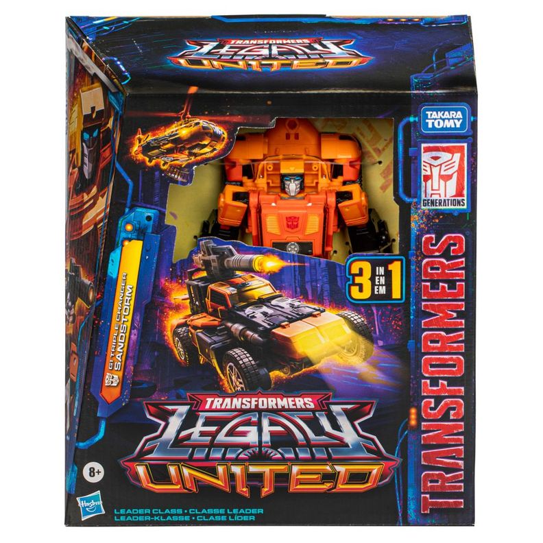 Figura de Acción Transformers Legacy United Leader G1 Sandstorm-2