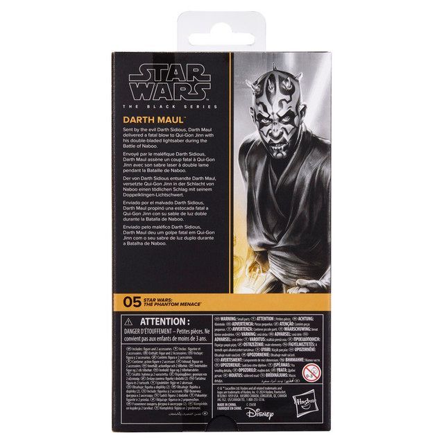 Figura de Acción Star Wars Black Series Amenaza Fantasma Darth Maul-3