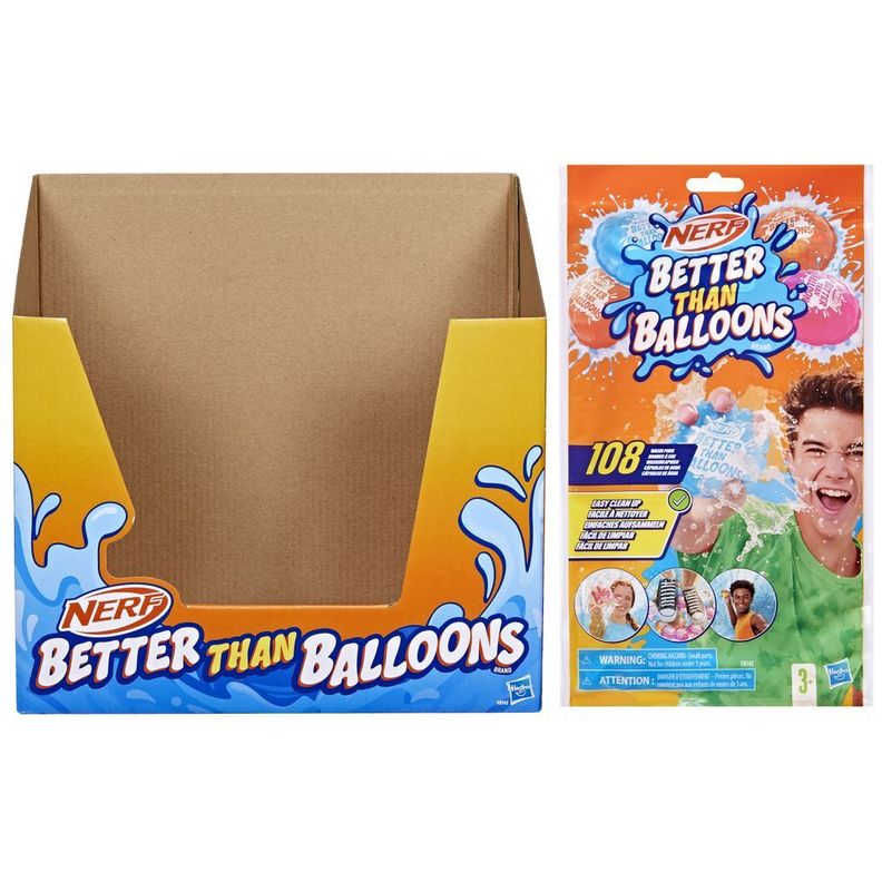 Cápsulas de Agua Nerf Better Than Balloons 108 Unidades-2