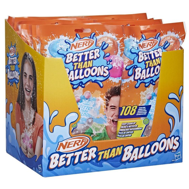 Cápsulas de Agua Nerf Better Than Balloons 108 Unidades-4