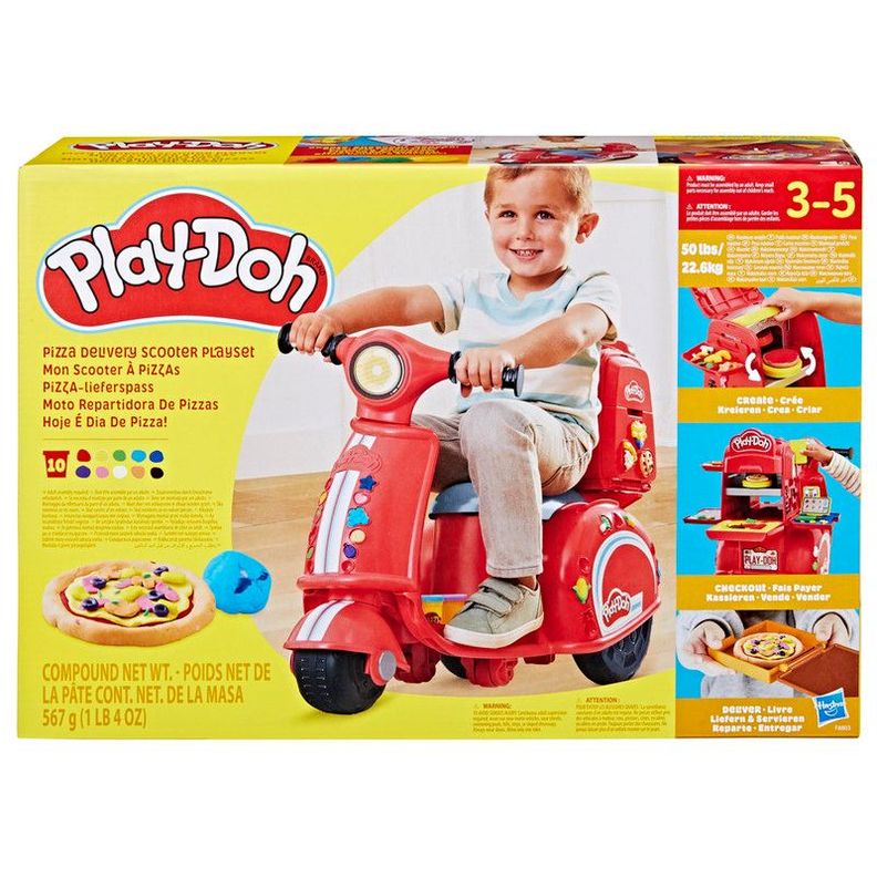 Masas y Plastilinas Play Doh Kitchen Creations Moto Repartidora de Pizzas-0