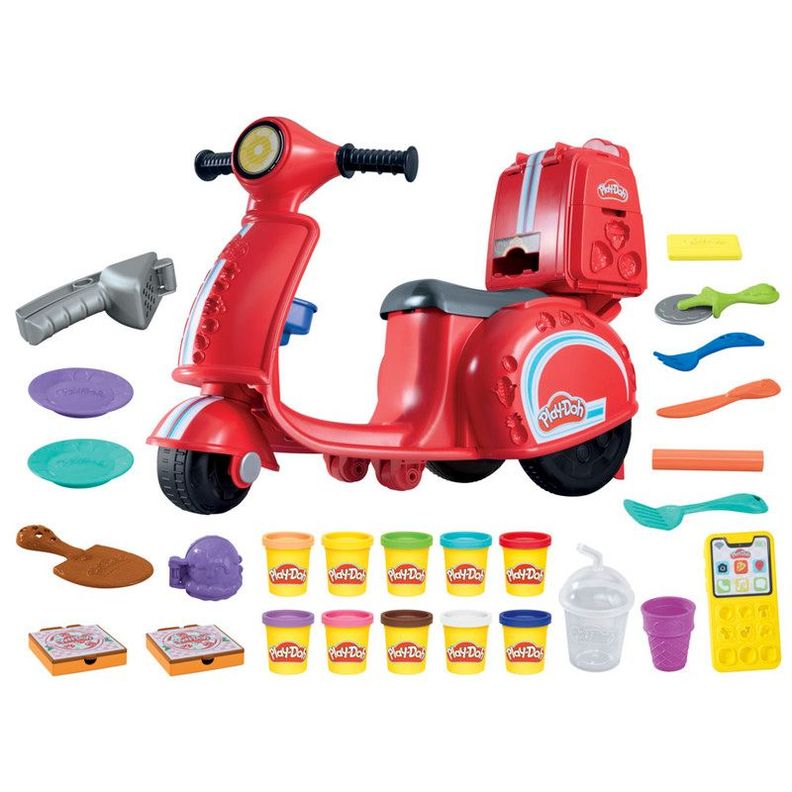 Masas y Plastilinas Play Doh Kitchen Creations Moto Repartidora de Pizzas-1