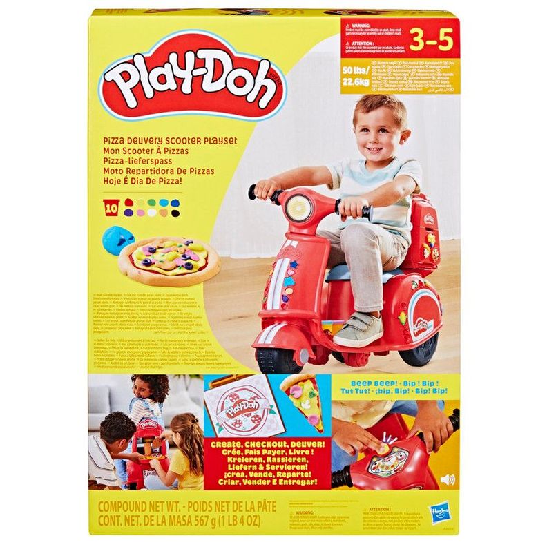 Masas y Plastilinas Play Doh Kitchen Creations Moto Repartidora de Pizzas-3