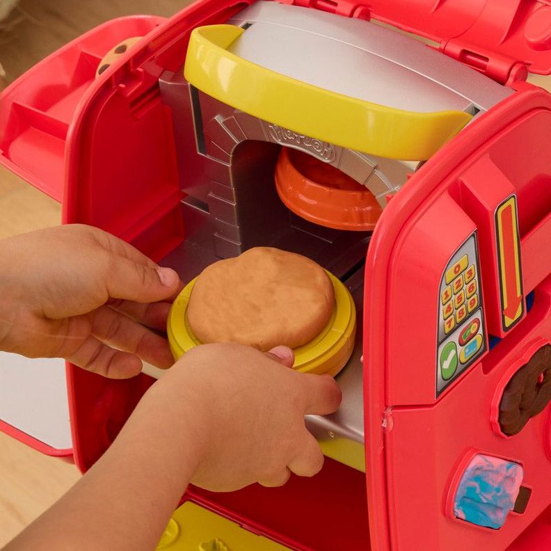 Masas y Plastilinas Play Doh Kitchen Creations Moto Repartidora de Pizzas-7