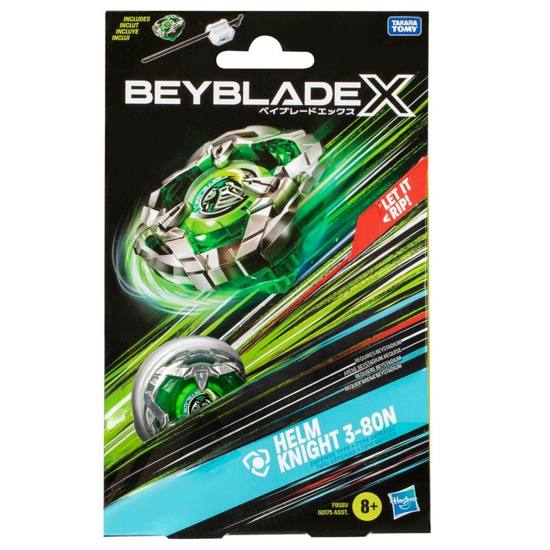 Trompo Beyblade X Kit Inicial Helm Knight 3-80N-0