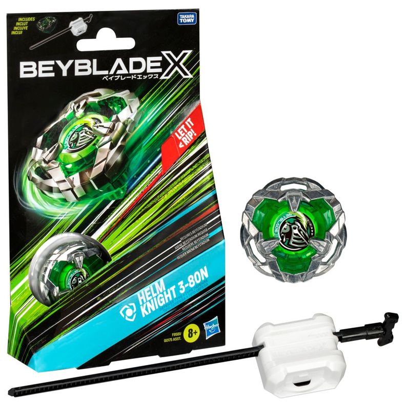 Trompo Beyblade X Kit Inicial Helm Knight 3-80N-2
