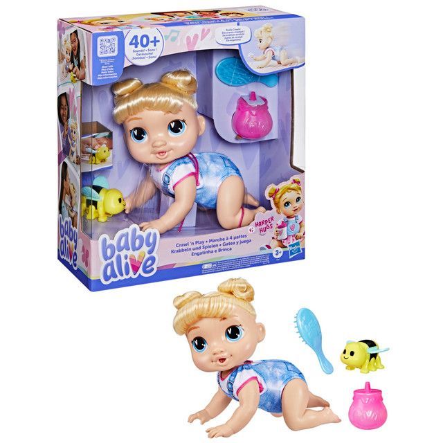 Muñeca Baby Alive Gatea y Juega Harper Hugs -2