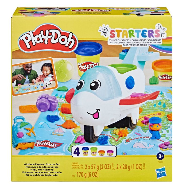 Masas y Plastilinas Play Doh Starters Primeras Creaciones Con El Avión-0
