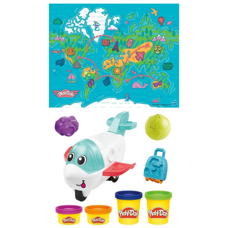 Masas y Plastilinas Play Doh Starters Primeras Creaciones Con El Avión-1