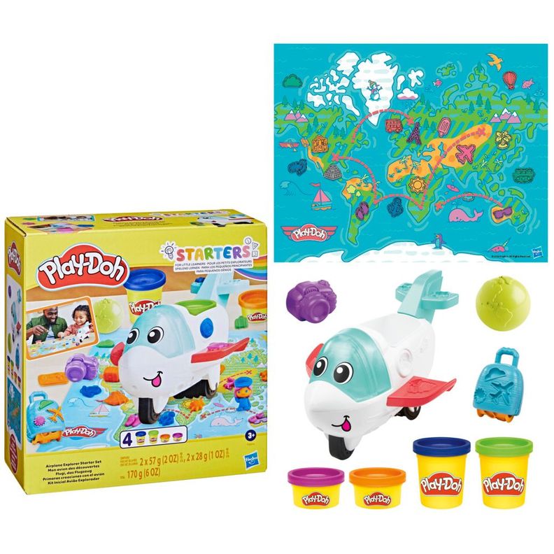 Masas y Plastilinas Play Doh Starters Primeras Creaciones Con El Avión-3