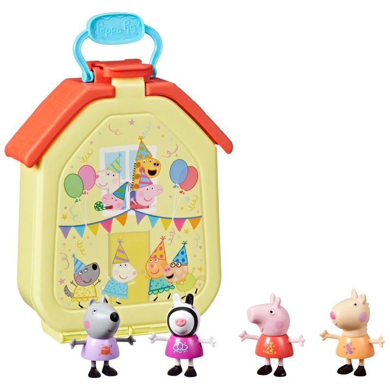 Muñeca Peppa Pig Casita de Fiesta Portátil-1