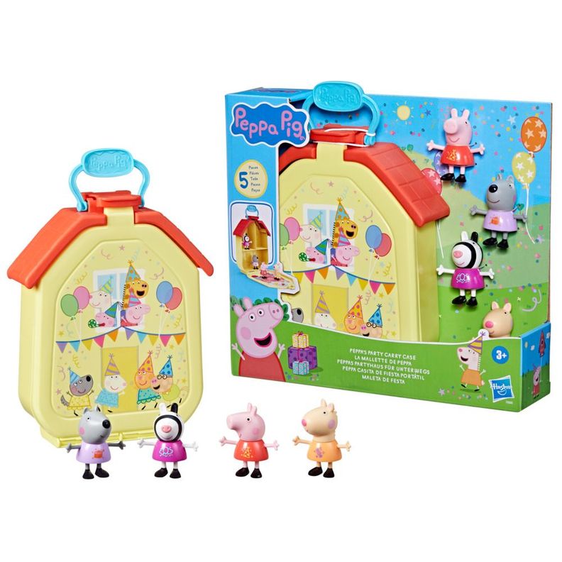 Muñeca Peppa Pig Casita de Fiesta Portátil-2