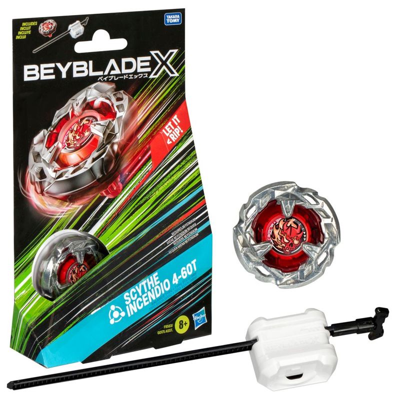 Trompo Beyblade X Kit Inicial Scythe Incendio 4-60T-2