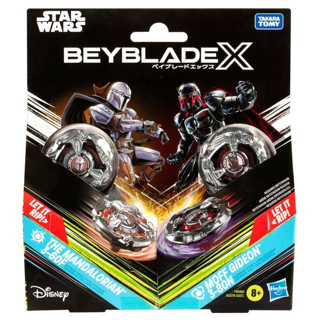 Trompo Beyblade X Star Wars The Mandalorian 3-60F vs. Moff Gideon 3-80N-1