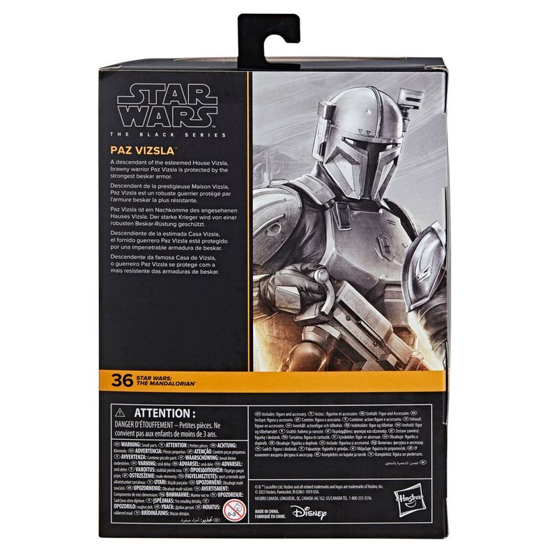 Figura de Acción Star Wars Black Series The Mandalorian Paz Vizsla-3