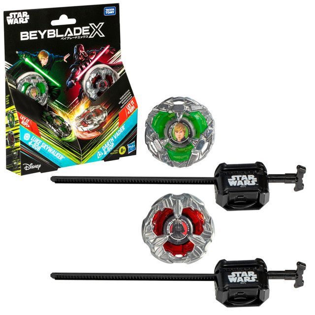 Trompo Beyblade X Star Wars Luke Skywalker 4-80B vs. Darth Vader 4-60B-2