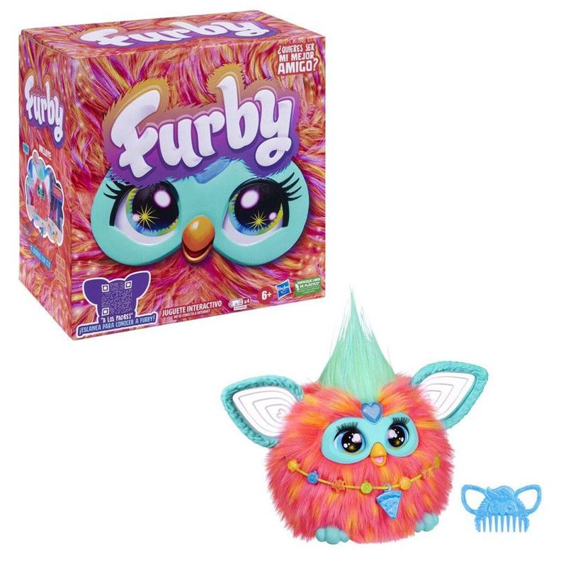 Peluche Furby interactivo Color coral-2
