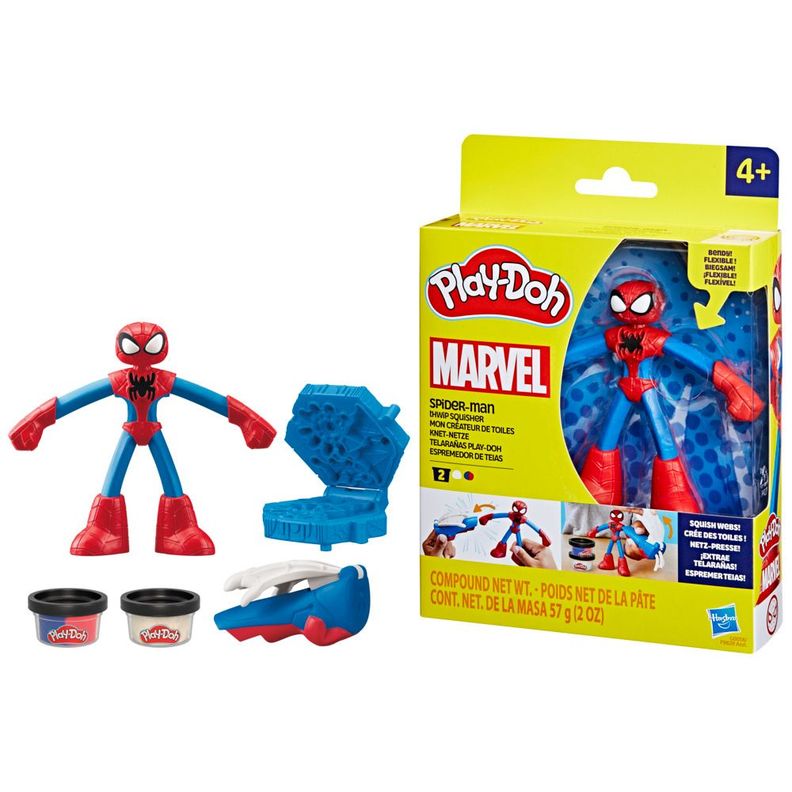 Masas y Plastilinas Play Doh Marvel Spider-Man Telarañas-2