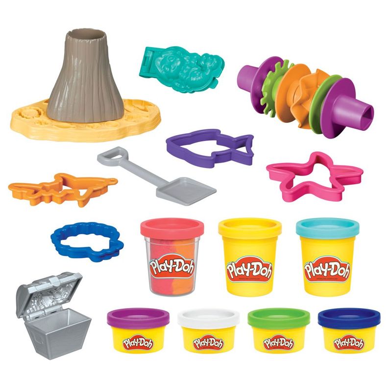 Masas y Plastilinas Play Doh Aventura en el Volcán del Tesoro-1