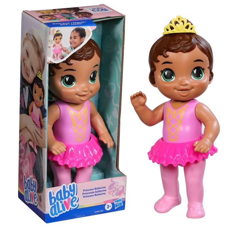 Muñeca Baby Alive Princesa Bailarina Cabello Castaño-1
