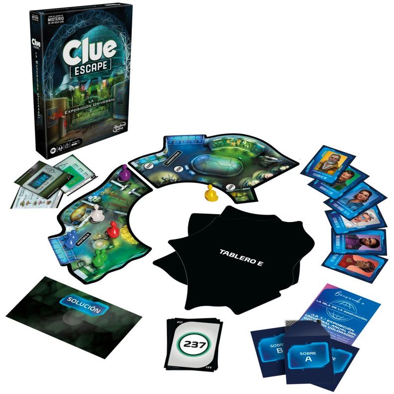 Juego de Mesa Hasbro Gaming Clue Escape La Exposición Universal-2