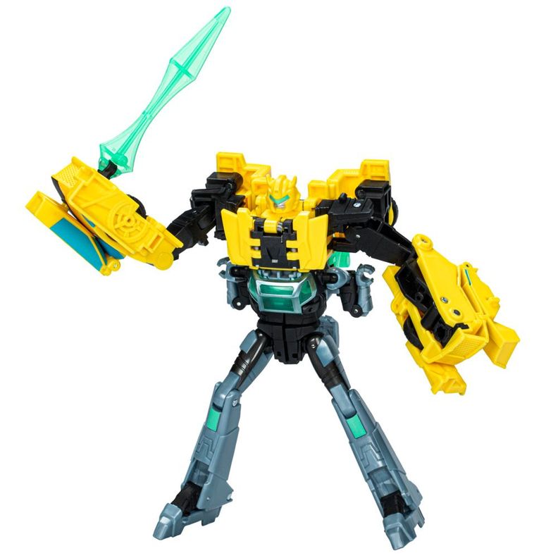 Figura de Acción Transformers EarthSpark Cyber-Combiner Bumblebee y Mo Malto-0