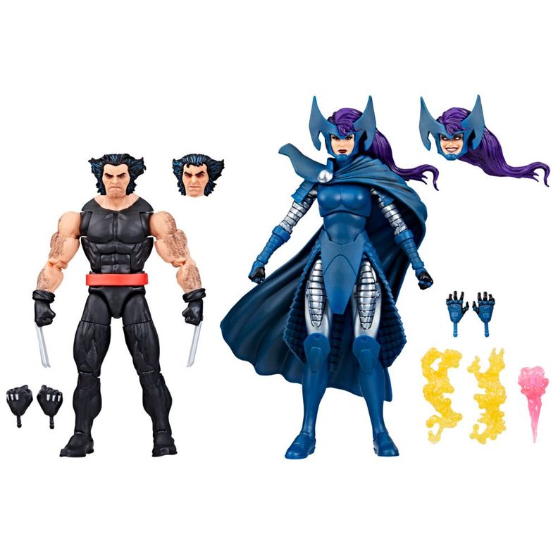 Figura de Acción Marvel Legends Series Wolverine y Psylocke-0