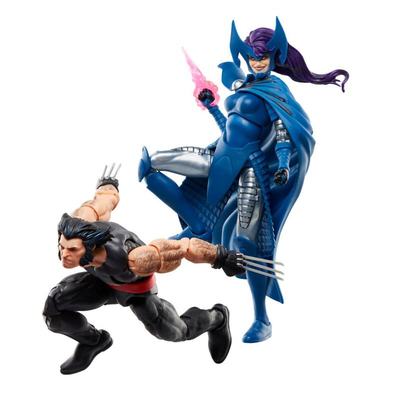 Figura de Acción Marvel Legends Series Wolverine y Psylocke-5