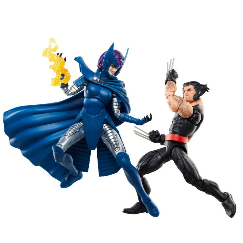 Figura de Acción Marvel Legends Series Wolverine y Psylocke-6