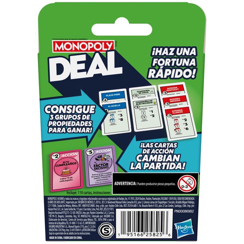 Juego de Mesa Monopoly Deal-3