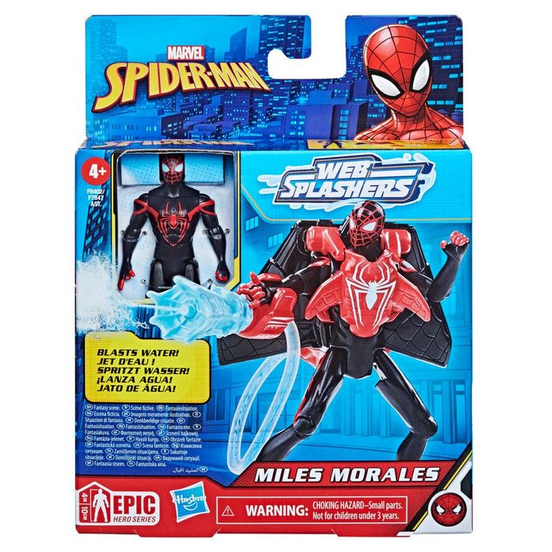 Figura de Acción Spiderman Epic Hero Series Web Splashers Miles Morales-1