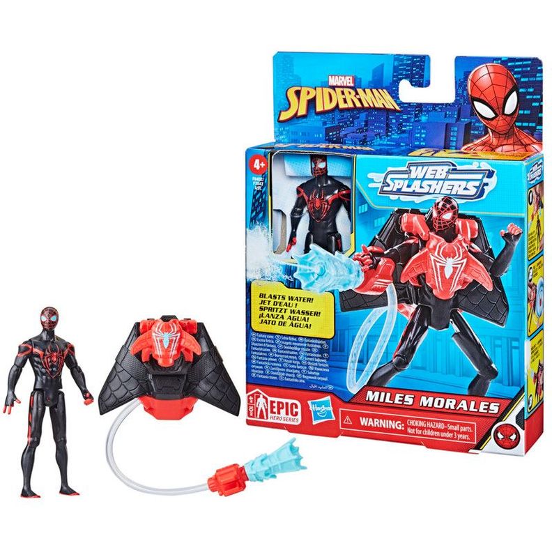 Figura de Acción Spiderman Epic Hero Series Web Splashers Miles Morales-2