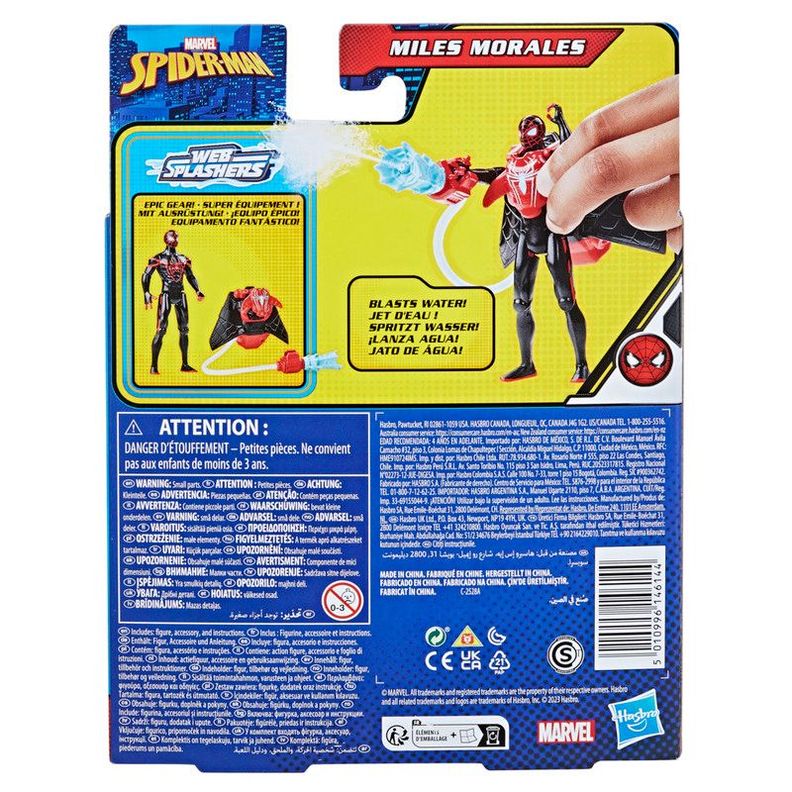 Figura de Acción Spiderman Epic Hero Series Web Splashers Miles Morales-3