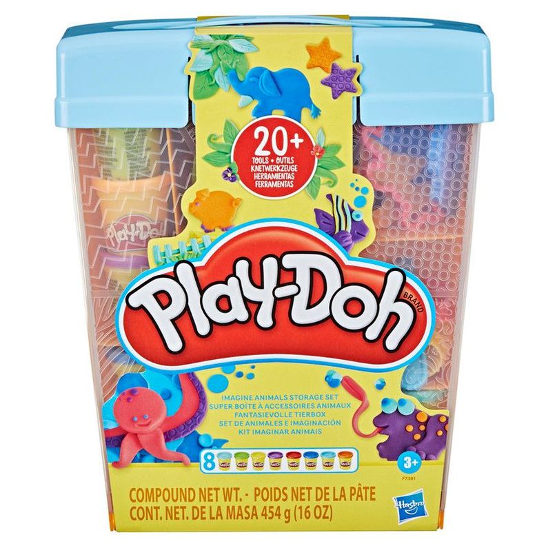 Masas y Plastilinas Play Doh Set de Animales e Imaginación -0