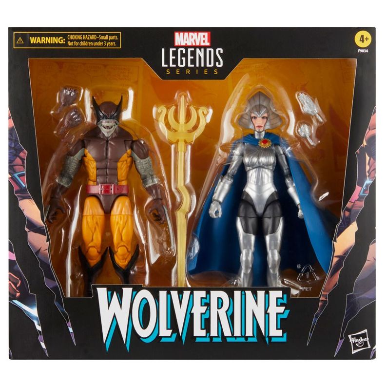 Figura de Acción Marvel Legends Series Wolverine y Lilandra Neramani-1