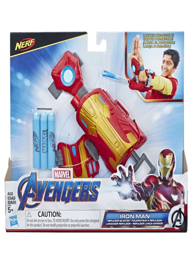 Lanzador Marvel Avengers Nerf Repulsor Iron Man-1