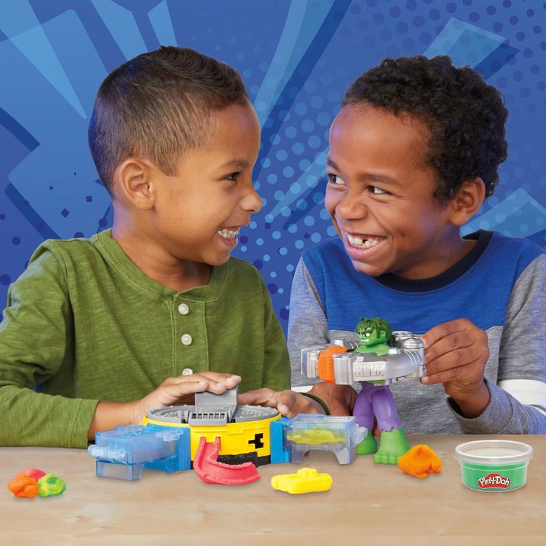 Masas y Plastilinas Play Doh Marvel Hulk Aplasta y Moldea-8