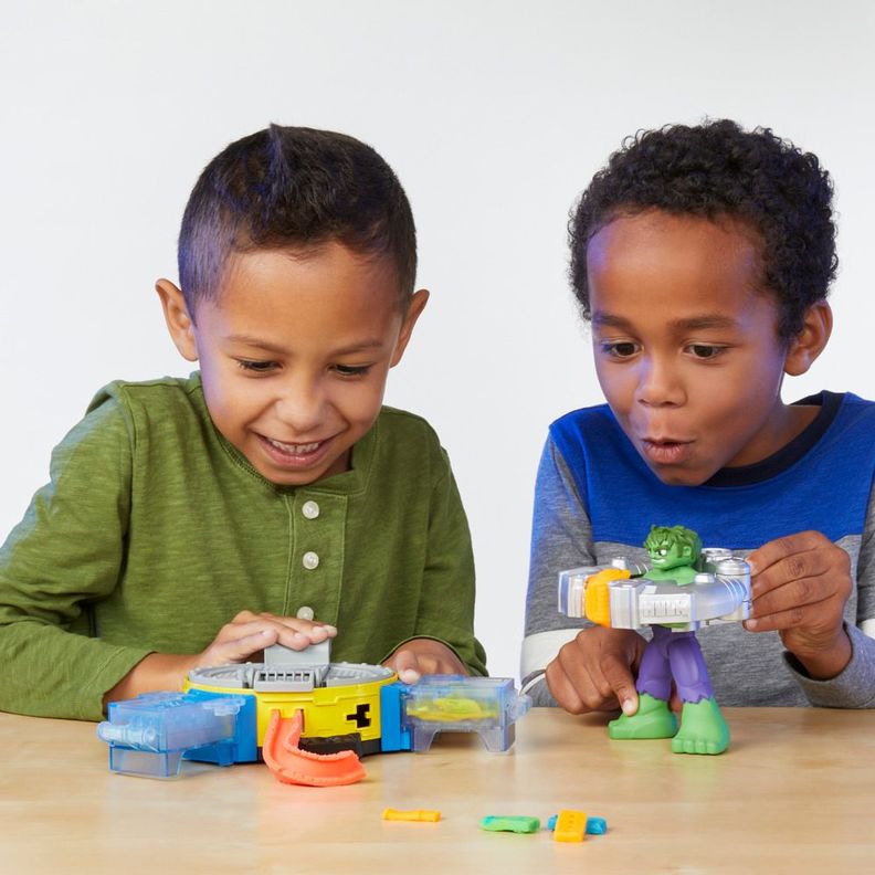 Masas y Plastilinas Play Doh Marvel Hulk Aplasta y Moldea-9