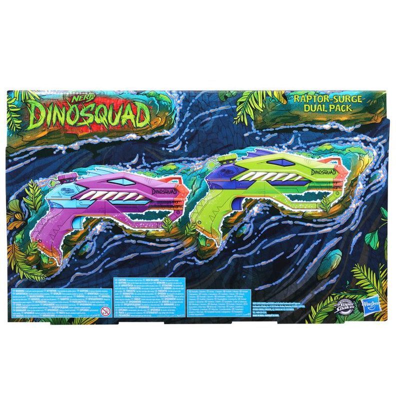Lanzador de Agua Super Soaker Dinosquad Set Doble Raptor-Surge-3