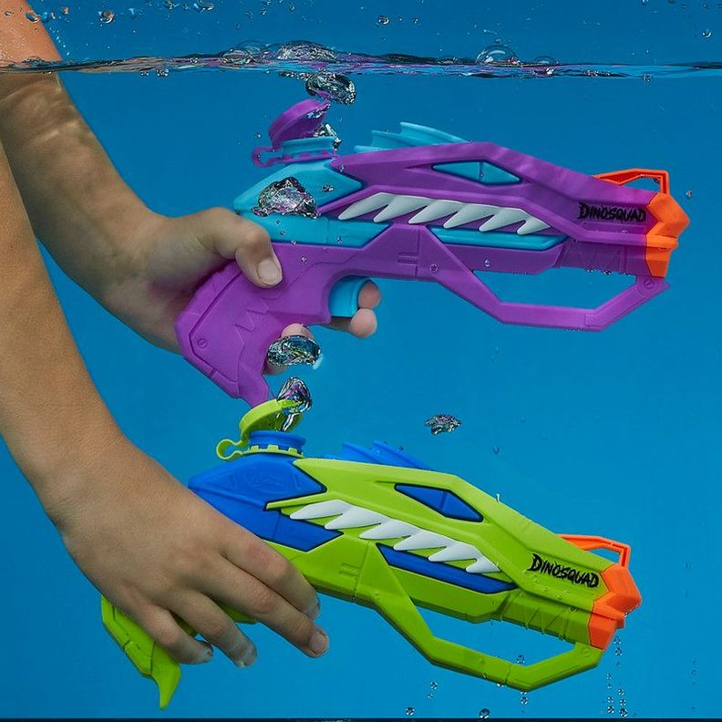 Lanzador de Agua Super Soaker Dinosquad Set Doble Raptor-Surge-6