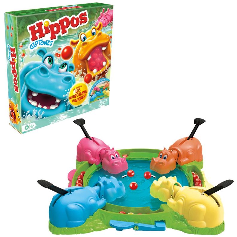 Juego de Mesa Hasbro Gaming Hippos Glotones-1
