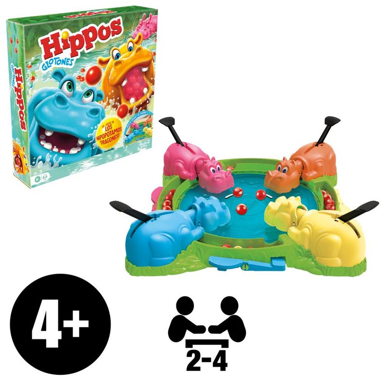 Juego de Mesa Hasbro Gaming Hippos Glotones-3