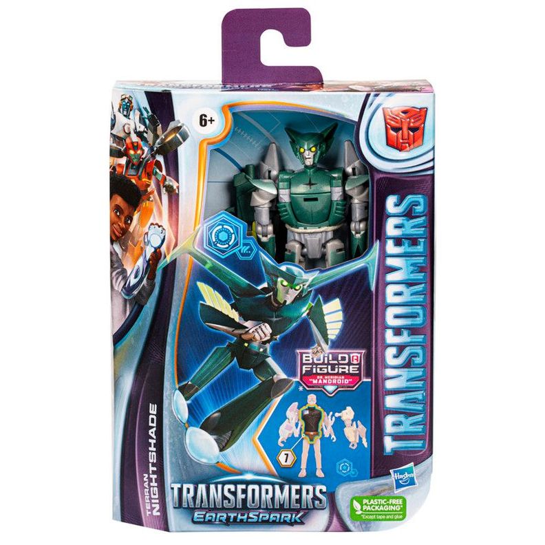 Figura de Acción Transformers EarthSpark Deluxe Nightshade-1