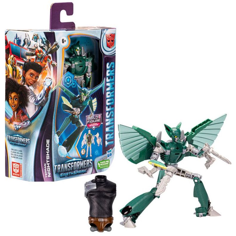 Figura de Acción Transformers EarthSpark Deluxe Nightshade-2