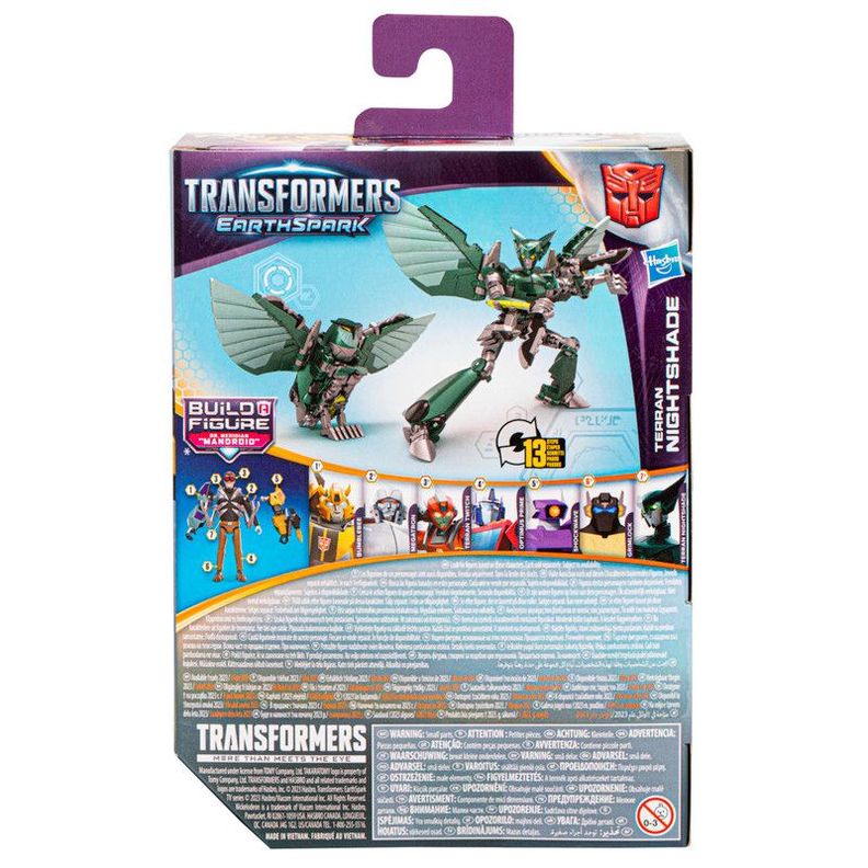 Figura de Acción Transformers EarthSpark Deluxe Nightshade-3