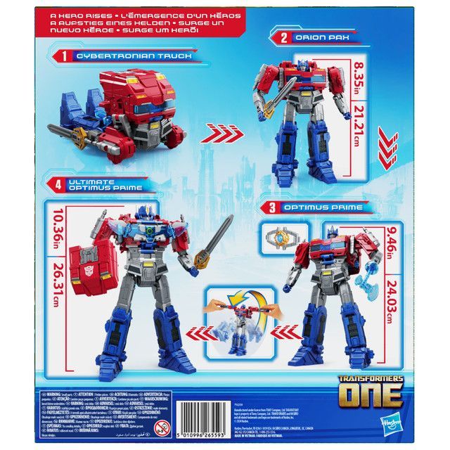 Figura de Acción Transformers One Power Flip Optimus Prime (Orion Pax)-3